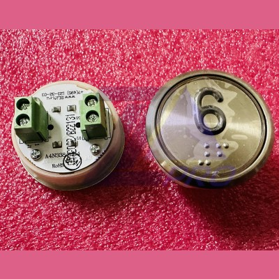 Модуль кнопочный A4N33841$14 красная подсветка Брайль "6" BBP-R331-CMPLT-S-R-06(EA2406S-S-R-06) ЩЛЗ