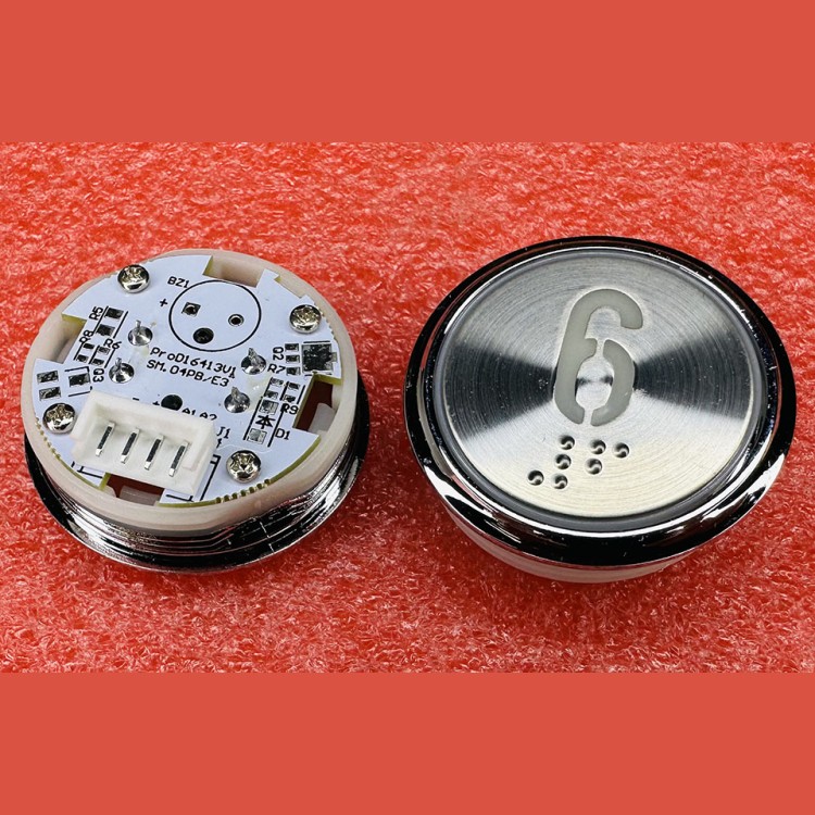 Кнопочный модуль "6" с кодом Брайля SM.04PB/E3 STEP KOYO