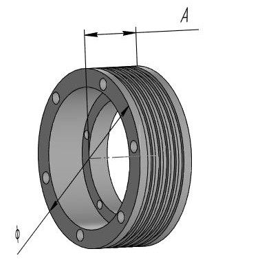 Шкив канатоведущий 400х7х10 ЛЛ0601.02.ЕПМ.00.002 ЕПМ